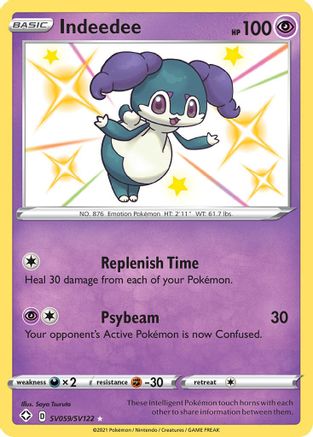 Shining Fates Shiny Vault  SV059/SV122 Indeedee  - Holofoil - Shiny Holo Rare
