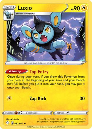 Shining Fates  032/072 Luxio  - Uncommon