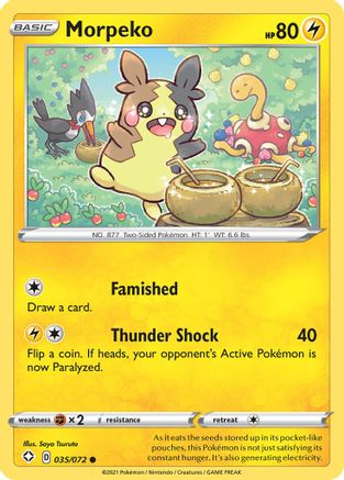 Shining Fates  035/072 Morpeko (035)  - Common