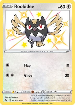 Shining Fates Shiny Vault  SV101/SV122 Rookidee  - Holofoil - Shiny Holo Rare