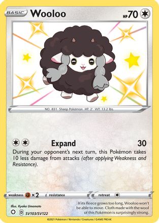 Shining Fates Shiny Vault  SV103/SV122 Wooloo  - Holofoil - Shiny Holo Rare