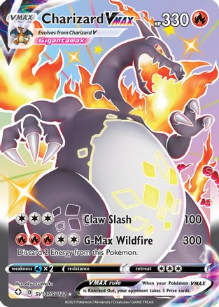 Shining Fates Shiny Vault  SV107/SV122 Charizard VMAX  - Holofoil - Shiny Holo Rare