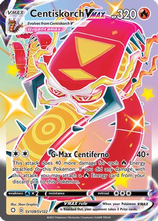 Shining Fates Shiny Vault  SV109/SV122 Centiskorch VMAX  - Holofoil - Shiny Holo Rare