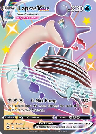 Shining Fates Shiny Vault  SV111/SV122 Lapras VMAX  - Holofoil - Shiny Holo Rare