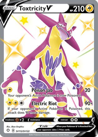 Shining Fates Shiny Vault  SV112/SV122 Toxtricity V  - Holofoil - Shiny Holo Rare