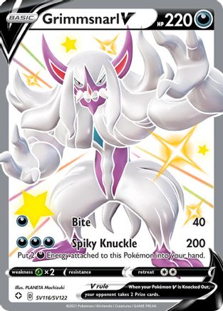 Shining Fates Shiny Vault  SV116/SV122 Grimmsnarl V  - Holofoil - Shiny Holo Rare