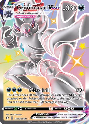 Shining Fates Shiny Vault  SV117/SV122 Grimmsnarl VMAX  - Holofoil - Shiny Holo Rare