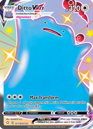 Shining Fates Shiny Vault  SV119/SV122 Ditto VMAX  - Holofoil - Shiny Holo Rare