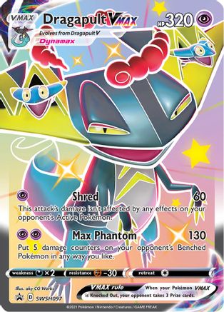 SWSH Sword & Shield Promo Cards  SWSH097 Dragapult VMAX  - Holofoil - Promo