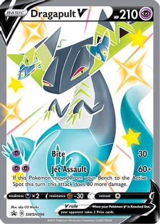 SWSH Sword & Shield Promo Cards  SWSH096 Dragapult V  - Holofoil - Promo