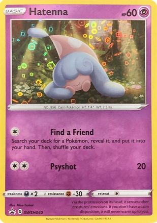 Miscellaneous Cards & Products  SWSH040 Hatenna  - Holofoil - Promo