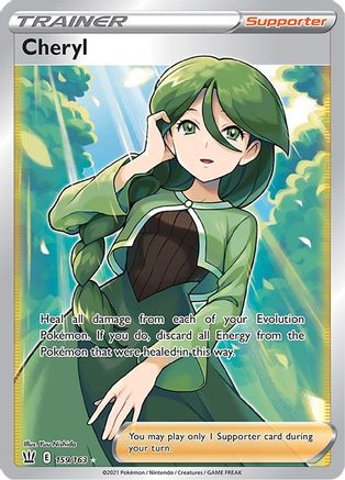 SWSH05 Battle Styles  159/163 Cheryl (Full Art)  - Holofoil - Ultra Rare