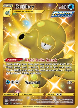 SWSH05 Battle Styles  178/163 Octillery (Secret)  - Holofoil - Secret Rare