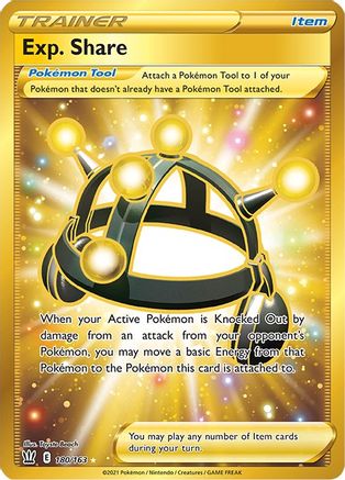 SWSH05 Battle Styles  180/163 Exp. Share (Secret)  - Holofoil - Secret Rare