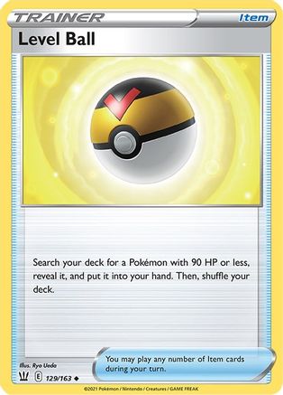 SWSH05 Battle Styles  129/163 Level Ball  - Reverse Holofoil - Uncommon