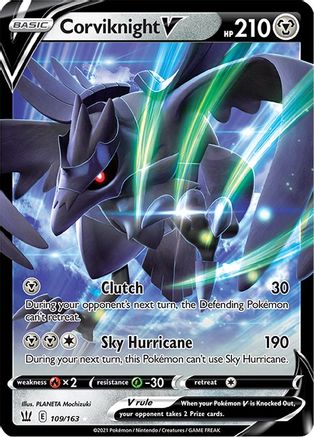 SWSH05 Battle Styles  109/163 Corviknight V  - Holofoil - Ultra Rare