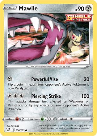 SWSH05 Battle Styles  100/163 Mawile  - Common