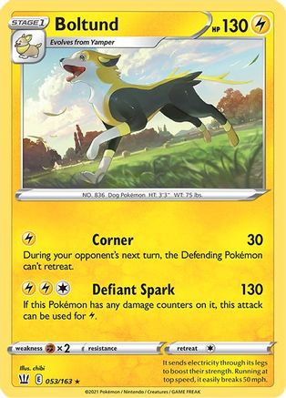 SWSH05 Battle Styles  053/163 Boltund  - Rare