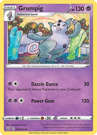 SWSH05 Battle Styles  056/163 Grumpig  - Uncommon