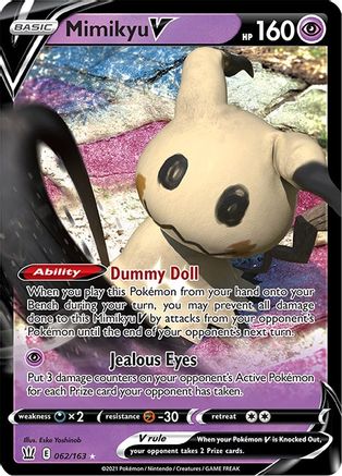 SWSH05 Battle Styles  062/163 Mimikyu V  - Holofoil - Ultra Rare