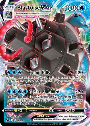 SWSH Sword & Shield Promo Cards  SWSH103 Blastoise VMAX  - Holofoil - Promo