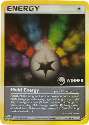 League & Championship Cards /100 Multi Energy (Special) - 93/100 [Winner]  - Holofoil - Promo