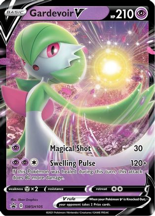 SWSH Sword & Shield Promo Cards  SWSH105 Gardevoir V  - Holofoil - Promo