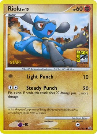 Miscellaneous Cards & Products  091/127 Riolu  - Promo