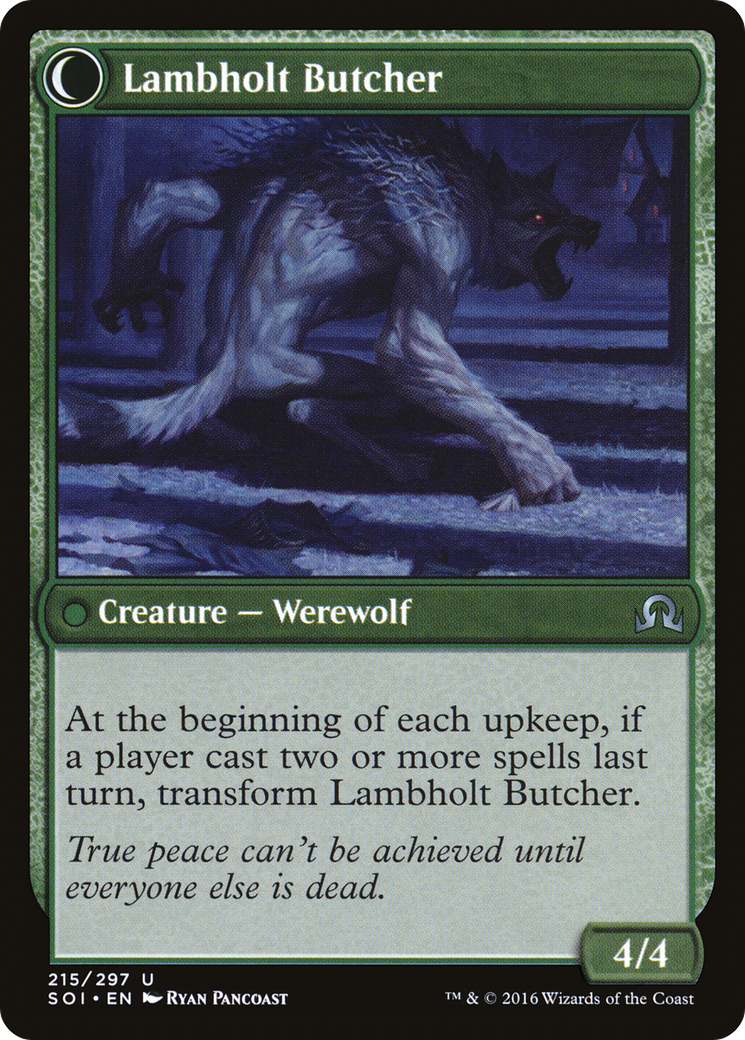 Shadows over Innistrad - (SOI-215) - Lambholt Pacifist: (Double Faced Transform)