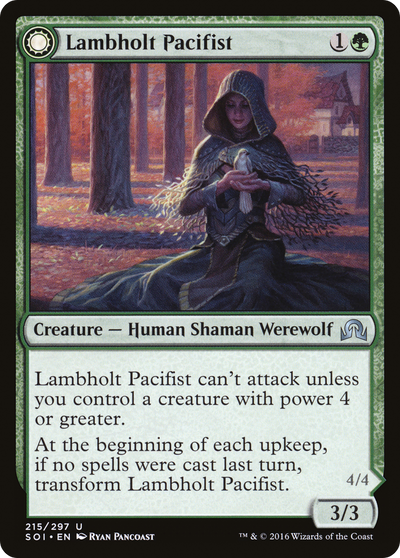 Shadows over Innistrad - (SOI-215) - Lambholt Pacifist: (Double Faced Transform)