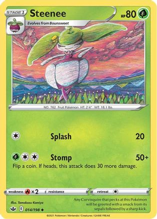SWSH06 Chilling Reign  014/198 Steenee  - Uncommon