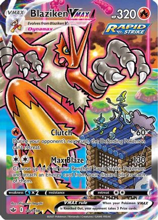 SWSH06 Chilling Reign  201/198 Blaziken VMAX (Alternate Art Secret)  - Holofoil - Secret Rare