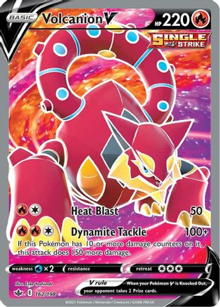 SWSH06 Chilling Reign  162/198 Volcanion V (Full Art)  - Holofoil - Ultra Rare