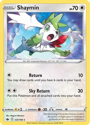 SWSH06 Chilling Reign  123/198 Shaymin  - Reverse Holofoil - Holo Rare