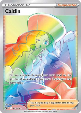 SWSH06 Chilling Reign  213/198 Caitlin (Secret)  - Holofoil - Secret Rare