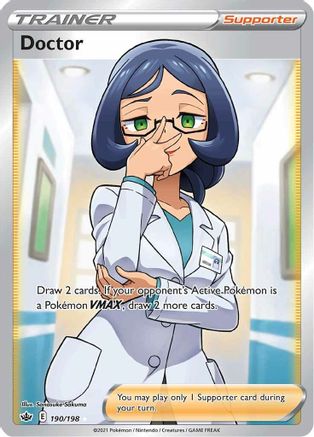 SWSH06 Chilling Reign  190/198 Doctor (Full Art)  - Holofoil - Ultra Rare