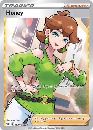 SWSH06 Chilling Reign  192/198 Honey (Full Art)  - Holofoil - Ultra Rare