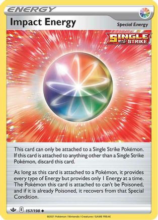 SWSH06 Chilling Reign  157/198 Impact Energy  - Reverse Holofoil - Uncommon