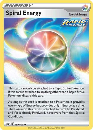 SWSH06 Chilling Reign  159/198 Spiral Energy  - Reverse Holofoil - Uncommon