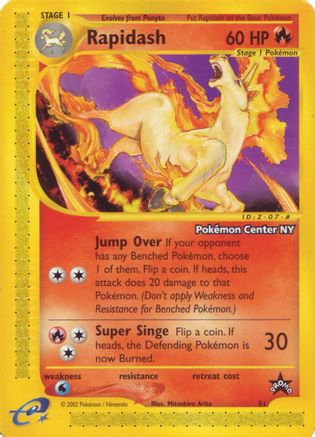 WoTC Promo  051/53 Rapidash [Pokemon Center NY]  - Promo