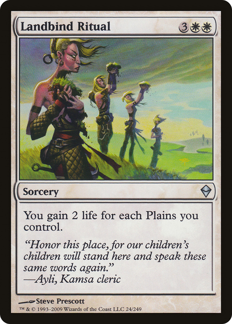 Zendikar - (ZEN-024) - Landbind Ritual
