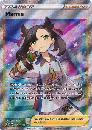 SWSH Sword & Shield Promo Cards  SWSH121 Marnie  - Holofoil - Promo