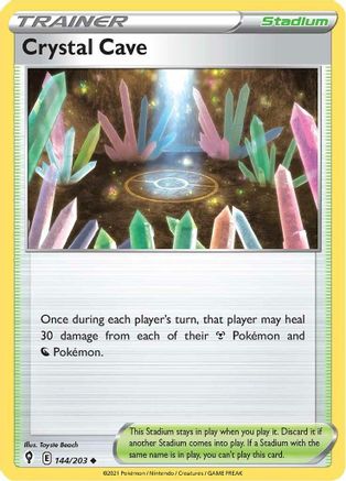 SWSH07 Evolving Skies  144/203 Crystal Cave  - Uncommon