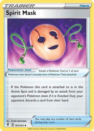 SWSH07 Evolving Skies  160/203 Spirit Mask  - Uncommon