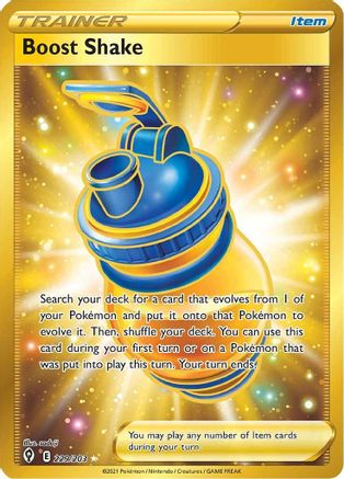 SWSH07 Evolving Skies  229/203 Boost Shake (Secret)  - Holofoil - Secret Rare