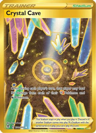 SWSH07 Evolving Skies  230/203 Crystal Cave (Secret)  - Holofoil - Secret Rare