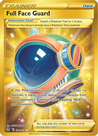SWSH07 Evolving Skies  231/203 Full Face Guard (Secret)  - Holofoil - Secret Rare