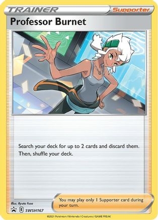 SWSH Sword & Shield Promo Cards  SWSH167 Professor Burnet  - Promo