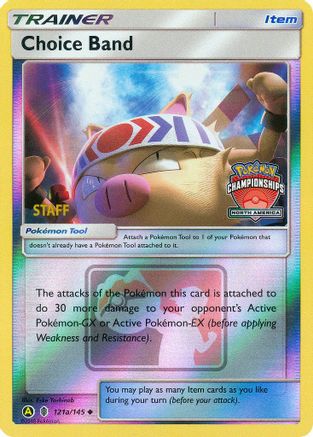 League & Championship Cards /145 Choice Band - 121a/145 (North America Championships) [Staff]  - Reverse Holofoil - Promo