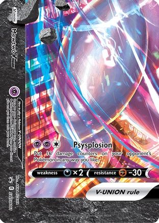 SWSH Sword & Shield Promo Cards  SWSH161 Mewtwo V  - Holofoil - Promo
